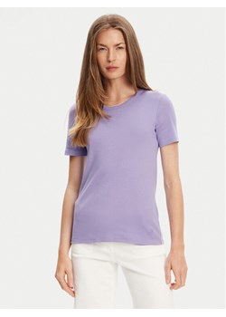 United Colors Of Benetton T-Shirt 3GA2E16A0 Fioletowy Regular Fit ze sklepu MODIVO w kategorii Bluzki damskie - zdjęcie 184045708