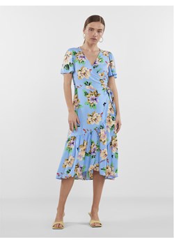 YAS Sukienka codzienna 26029672 Niebieski Regular Fit ze sklepu MODIVO w kategorii Sukienki - zdjęcie 184045758
