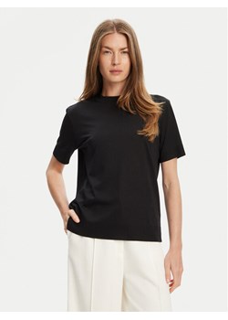 Calvin Klein T-Shirt LV044B206G Czarny Regular Fit ze sklepu MODIVO w kategorii Bluzki damskie - zdjęcie 184045816