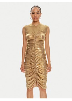 NORMA KAMALI Sukienka koktajlowa ST1243LMD45008 Złoty Slim Fit ze sklepu MODIVO w kategorii Sukienki - zdjęcie 184045829