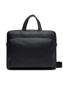Calvin Klein Torba na laptopa Micro Pebble Slim Briefcase 36 LV04D3012G Czarny ze sklepu MODIVO w kategorii Torby na laptopa - zdjęcie 184045846