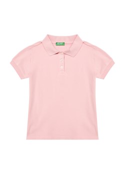 United Colors Of Benetton Polo 3WG9C300O Różowy Regular Fit ze sklepu MODIVO w kategorii Bluzki dziewczęce - zdjęcie 184045865