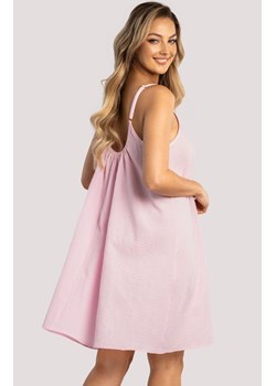 Koszula nocna damska halka różowa Lotus, Kolor różowy, Rozmiar L/XL, Unikat ze sklepu Primodo w kategorii Koszule nocne - zdjęcie 184047549