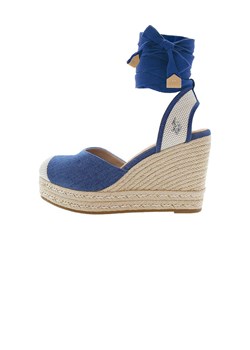 U.S. Polo Assn. Sandały w kolorze niebiesko-beżowym na koturnie ze sklepu Limango Polska w kategorii Espadryle damskie - zdjęcie 184047656