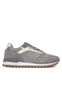 Sneakersy BOSS Parkour  50523221 Szary ze sklepu eobuwie.pl w kategorii Buty sportowe męskie - zdjęcie 184048659