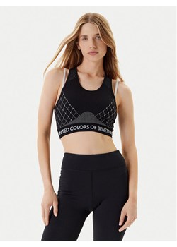 United Colors Of Benetton Biustonosz sportowy 3SW63H00I Czarny ze sklepu MODIVO w kategorii Biustonosze - zdjęcie 184048867