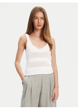 United Colors Of Benetton Top 1898DH018 Biały Relaxed Fit ze sklepu MODIVO w kategorii Bluzki damskie - zdjęcie 184048909