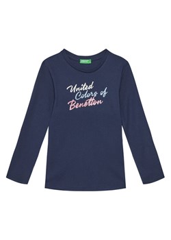 United Colors Of Benetton Bluzka 3I9WC10MY Granatowy Regular Fit ze sklepu MODIVO w kategorii Bluzki dziewczęce - zdjęcie 184048916
