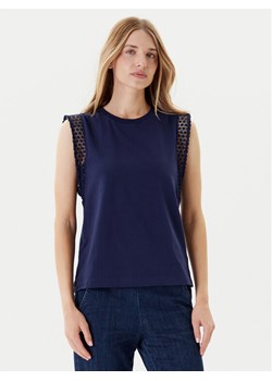 United Colors Of Benetton Bluzka 3IFVD10AC Granatowy Regular Fit ze sklepu MODIVO w kategorii Bluzki damskie - zdjęcie 184048917