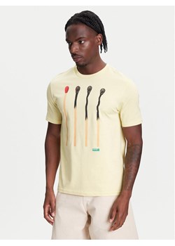 United Colors Of Benetton T-Shirt 3BL0U10AG Beżowy Relaxed Fit ze sklepu MODIVO w kategorii T-shirty męskie - zdjęcie 184048938