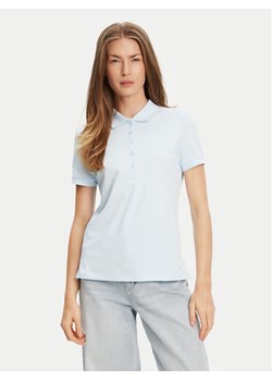 United Colors Of Benetton Polo 3TQJD300W Błękitny Slim Fit ze sklepu MODIVO w kategorii Bluzki damskie - zdjęcie 184048939