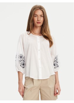 United Colors Of Benetton Koszula 5VZCDQ0BN Biały Relaxed Fit ze sklepu MODIVO w kategorii Koszule damskie - zdjęcie 184048955