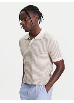 United Colors Of Benetton Polo 1094K301J Beżowy Regular Fit ze sklepu MODIVO w kategorii T-shirty męskie - zdjęcie 184048965