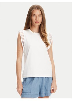 United Colors Of Benetton Bluzka 3IFVD10AC Biały Regular Fit ze sklepu MODIVO w kategorii Bluzki damskie - zdjęcie 184048975