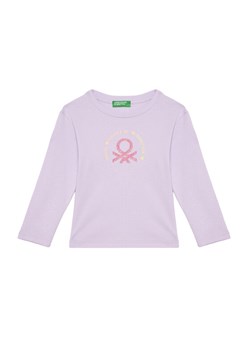United Colors Of Benetton Bluzka 3I9WG10HV Fioletowy Slim Fit ze sklepu MODIVO w kategorii Bluzki dziewczęce - zdjęcie 184048996