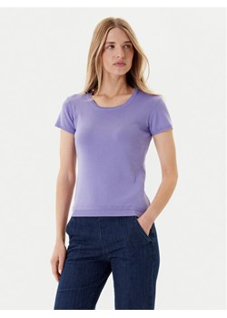 United Colors Of Benetton T-Shirt 1091D1M10 Fioletowy Regular Fit ze sklepu MODIVO w kategorii Bluzki damskie - zdjęcie 184048997
