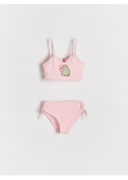 Reserved - Dwuczęściowy strój kąpielowy Pusheen - pastelowy róż ze sklepu Reserved w kategorii Stroje kąpielowe - zdjęcie 184050608
