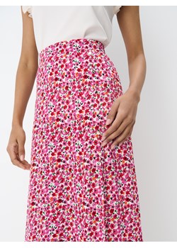 Mohito - Kwiatowa spódnica midi z wiskozy - czerwony ze sklepu Mohito w kategorii Spódnice - zdjęcie 184051658