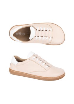 Sneakersy barefoot damskie Maja Olivier – anatomiczne buty skórzane pudrowy róż ze sklepu butyolivier w kategorii Buty sportowe damskie - zdjęcie 184052058