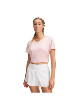 Damska koszulka treningowa Under Armour Tech SSV- Twist - różowa ze sklepu Sportstylestory.com w kategorii Bluzki damskie - zdjęcie 184054747