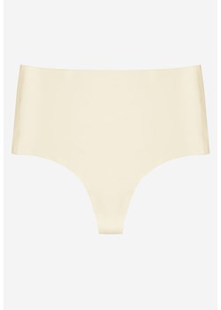 Jasnobeżowe  Bezszwowe Majtki High Waist Kolunea ze sklepu renee.pl w kategorii Majtki damskie - zdjęcie 184055127