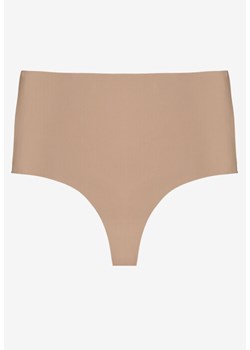 Ciemnobeżowe Bezszwowe Majtki High Waist Kolunea ze sklepu renee.pl w kategorii Majtki damskie - zdjęcie 184055137