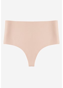 Jasnoróżowe Bezszwowe Majtki High Waist Kolunea ze sklepu renee.pl w kategorii Majtki damskie - zdjęcie 184055139