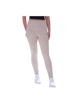 Beżowe elastyczne legginsy damskie /H2 K10 UB929 G8-6/ ze sklepu Pantofelek24.pl w kategorii Spodnie damskie - zdjęcie 184055179