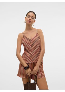 Vero Moda Top w kolorze beżowym ze wzorem ze sklepu Limango Polska w kategorii Bluzki damskie - zdjęcie 184056778