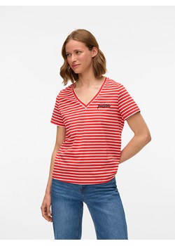 Vero Moda Koszulka w kolorze czerwonym ze sklepu Limango Polska w kategorii Bluzki damskie - zdjęcie 184056835