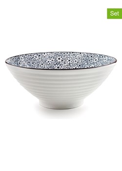 Ibili 3-częściowy zestaw "Sapporo" w kolorze biało-niebieskim ze sklepu Limango Polska w kategorii Zastawa stołowa - zdjęcie 184056916