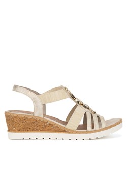 Sandały Rieker R6264-90 Złoty ze sklepu eobuwie.pl w kategorii Espadryle damskie - zdjęcie 184057666