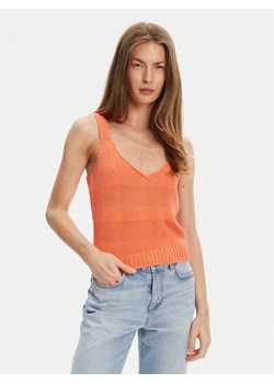 United Colors Of Benetton Top 1898DH018 Pomarańczowy Relaxed Fit ze sklepu MODIVO w kategorii Bluzki damskie - zdjęcie 184058018