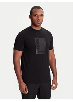 KARL LAGERFELD T-Shirt 755038 553235 Czarny Regular Fit ze sklepu MODIVO w kategorii T-shirty męskie - zdjęcie 184058038