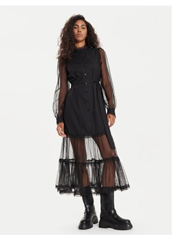 TWINSET Sukienka koktajlowa 241TT2040 Czarny Regular Fit ze sklepu MODIVO w kategorii Sukienki - zdjęcie 184058046