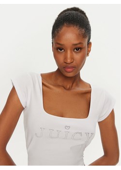 Juicy Couture Bluzka Regal JCBCT224831 Biały Slim Fit ze sklepu MODIVO w kategorii Bluzki damskie - zdjęcie 184058047
