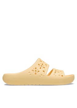 Crocs Klapki Classic Floral Cutout Sandal 210966 Pomarańczowy ze sklepu MODIVO w kategorii Klapki męskie - zdjęcie 184058048