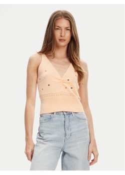 United Colors Of Benetton Top 10C1EH01A Pomarańczowy Regular Fit ze sklepu MODIVO w kategorii Bluzki damskie - zdjęcie 184058075