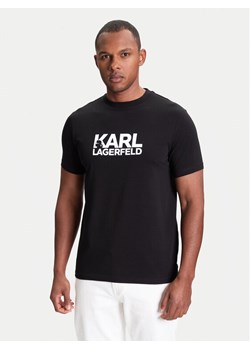KARL LAGERFELD T-Shirt 755087 553235 Czarny Regular Fit ze sklepu MODIVO w kategorii T-shirty męskie - zdjęcie 184058085