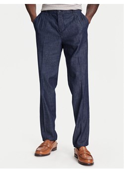 United Colors Of Benetton Spodnie materiałowe 40QFUF05J Granatowy Slim Fit ze sklepu MODIVO w kategorii Spodnie męskie - zdjęcie 184058089