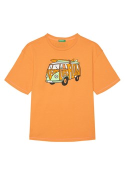 United Colors Of Benetton T-Shirt 3I1XC10P6 Pomarańczowy Regular Fit ze sklepu MODIVO w kategorii T-shirty chłopięce - zdjęcie 184058139