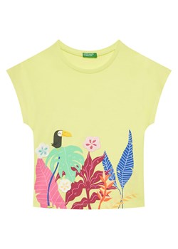 United Colors Of Benetton T-Shirt 3I1XG10JH Żółty Regular Fit ze sklepu MODIVO w kategorii Bluzki dziewczęce - zdjęcie 184058157