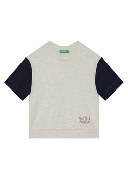 United Colors Of Benetton Sweter 3BC1G10IN Szary Regular Fit ze sklepu MODIVO w kategorii Swetry chłopięce - zdjęcie 184058169