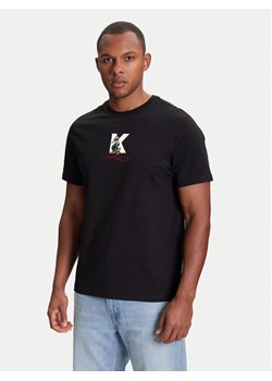 KARL LAGERFELD T-Shirt 755099 553270 Czarny Regular Fit ze sklepu MODIVO w kategorii T-shirty męskie - zdjęcie 184058186