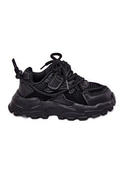 Buty Sportowe Sneakersy Dziecięce Czarne ze sklepu ButyModne.pl w kategorii Buty sportowe dziecięce - zdjęcie 184058989