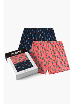 Atlantic 2-pack bokserki męskie luźne 2MBH-005-GRA/KOR, Kolor granatowo-koralowy, Rozmiar S, ATLANTIC ze sklepu Primodo w kategorii Majtki męskie - zdjęcie 184059666