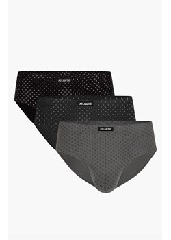 Bawełniane slipy męskie 3-pack 3MP-101/03, Kolor grafitowy, Rozmiar M, ATLANTIC ze sklepu Primodo w kategorii Majtki męskie - zdjęcie 184059916