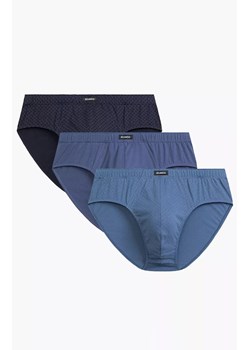 Atlantic 3-pack slipy męskie classic 3MP-192-GRA/NIE/DEN, Kolor niebiesko-granatowy, Rozmiar M, ATLANTIC ze sklepu Primodo w kategorii Majtki męskie - zdjęcie 184059968