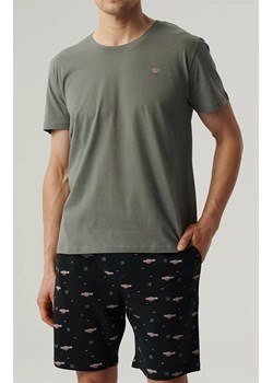 Atlantic krótka piżama męska NMP-384-KHAJ/CZA, Kolor czarny-khaki, Rozmiar XL, ATLANTIC ze sklepu Primodo w kategorii Piżamy męskie - zdjęcie 184060395