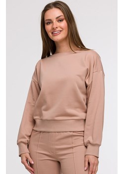 Bluza damska z otwartymi plecami mokka B293, Kolor mocca, Rozmiar L, BeWear ze sklepu Primodo w kategorii Bluzy damskie - zdjęcie 184061427